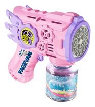 Brinquedo Bubble Gun Maquina Arminha Pistola Bolha De Sabão