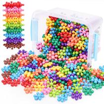 Brinquedo Building Block NiToy Snowflake 300 unidades com estojo de transporte