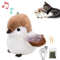 Brinquedo BuntyJoy Passarinho com Asas - Com Erva-do-Gato para Gatos