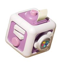 Brinquedo Busy Cube para menino de 1 ano, bebê de 12 a 18 meses roxo