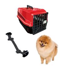 Brinquedo Cabo de Guerra Cachorro + Caixa Transporte Pet N1