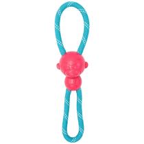 Brinquedo Cabo de Guerra Zippypaws RopeTugz Tuff Macaco Para Cães - Rosa