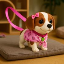 Brinquedo Cachorrinha Vinil Macia Atóxica Resistente Leve Criança Super Meiga Presente Interativa