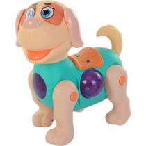 Brinquedo Cachorrinho Divertido Interativo Cut Pet C Som Luz - Toy King