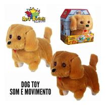 Brinquedo Cachorrinho Pelúcia Movimento Late E Anda Diversão Total Dog