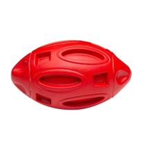 Brinquedo Cachorro Bola Rugby Squix Apito Frango Verm Único