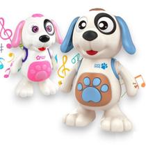 Brinquedo Cachorro Dançante Robô Sons Luzes Musical Infantil