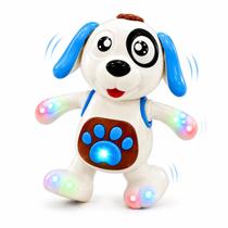 Brinquedo Cachorro Dançante Sons e Luzes Azul Brinquedo Cachorro Dançante Sons e Luzes Azul