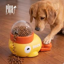Brinquedo Cachorro Dispenser Pato Duck Alimentador Lento Pet Amarelo Brinquedo Cachorro Dispenser Pato Duck Alimentador Lento Pet Amarelo
