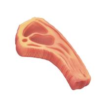 Brinquedo Cachorro Pet de Borracha Bisteca P/ Limpeza Dentes