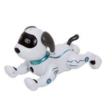 Brinquedo Cachorro Robô Acrobata Som Luz Controle Por Voz