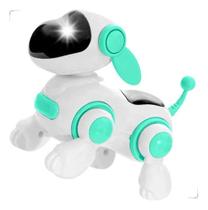 Brinquedo Cachorro Robô Face Digital Com Luz Música Visão Tato Audição Brincar