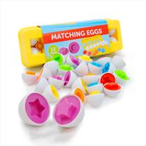Brinquedo Caixa De Ovos Educativa Formas Geométricas Lúdica - JOKA COMMERCE