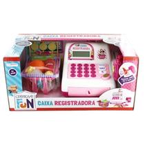 Brinquedo Caixa Registradora Infantil Completa Com Luz e Som, Leitor E Frutas Creative Fun - Multikids