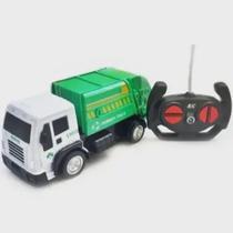 Brinquedo Caminhão Baú Coletor Lixo Controle Remoto Total
