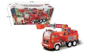 Brinquedo Caminhão Bombeiro Fire Truck com Luzes E Sons