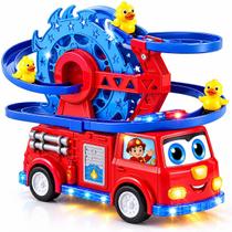 Brinquedo Caminhão Bombeiro Musical Com Roda Gigante e Patinhos Brinquedo Caminhão Bombeiro Musical Com Roda Gigante e Patinhos
