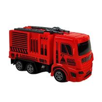 Brinquedo Caminhão Bombeiros movido Fricção Resgate Escada