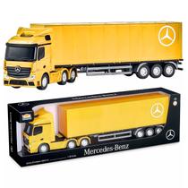 Brinquedo Caminhão Carreta Mercedes-Benz Actros Baú Grande 47 Cm Escala 1:30 Carreta Removível Usual