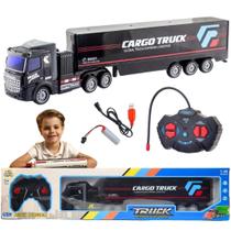 Brinquedo Caminhão Carreta Recarregável Truck Controle Remoto