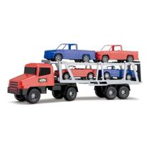 Brinquedo Caminhão Cegonheira Strada Trucks 49 cm Silmar