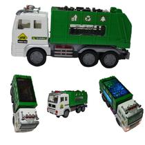 Brinquedo Caminhão Coletor De Lixo Profissões Com Som E Luz - Fungame