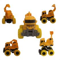 Brinquedo Caminhão Construção Fricção Infantil Colorido
