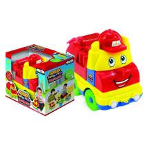 Brinquedo Caminhão De Bombeiro Monta Desmonta Educativo Infantil