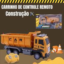 Brinquedo Caminhão De Obras Caçamba Controle Remoto Acende Farol Brinquedo Caminhão De Obras Caçamba Controle Remoto Acende Farol