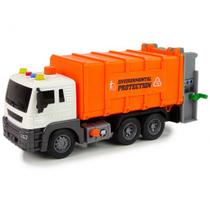 Brinquedo caminhão de reciclagem de lixo