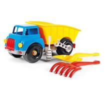 Brinquedo Caminhão Didático Colorido Com Chave Desmontável