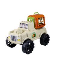 Brinquedo Caminhão Dino Jurassic com Jaula e Dinossauro Brinquedo Infantil Safari Aventura Off-Road Brinquedo Caminhão Dino Jurassic com Jaula e Dinossauro Brinquedo Infantil Safari Aventura Off-Road