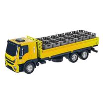 Brinquedo Caminhão Iveco Tector Dropside Amarelo