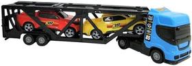 Brinquedo Caminhão Mini Cegonheiro Infantil Com 2 Carrinhos