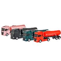 Brinquedo Caminhão Miniatura Iveco S-Way Toco Tanque Sortido e Unitário Usual Brinquedos - 759 Brinquedo Caminhão Miniatura Iveco S-Way Toco Tanque Sortido e Unitário Usual Brinquedos - 759