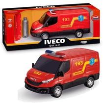 Brinquedo Caminhão Resgate Vermelho Iveco Daily Usual - USUAL BRINQUEDOS
