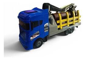 Brinquedo Caminhão Trans-tora Truck Cargas Orange Toys Truck Cargas Azul