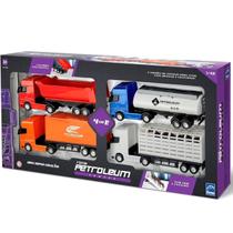 Brinquedo Caminhões Roda Livre - Petroleum Series - 4 Em 1