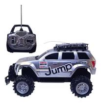 Brinquedo caminhonete De Controle Remoto Recarregavel Jump Cor:cinza