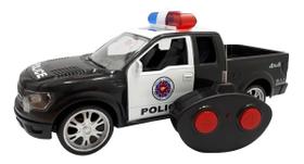 Brinquedo Caminhonete de Policia de Controle Remoto Total - D TOYS