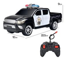 Brinquedo Caminhonete de Polícia de Controle Remoto Total.