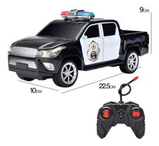 Brinquedo Caminhonete de Policia de Controle Remoto Total