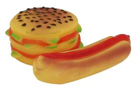 Brinquedo Cão Hambuguer Jogo 2 Peças Western Pet Brinquedo Cão Hambuguer Jogo 2 Peças Western Pet