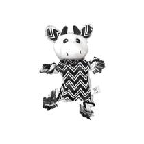 Brinquedo Cao Preto e Branco Pelúcia Corda Vaca Western Pet - Western Home