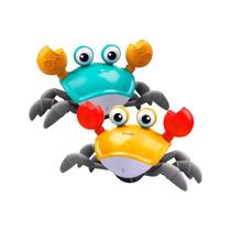 Brinquedo Carangueijo Fujão Música Luz Sensor de Obstáculos Brinquedo Carangueijo Fujão Música Luz Sensor de Obstáculos