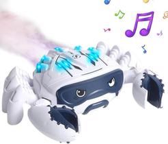 Brinquedo Caranguejo Andante Elétrico Spray Fumaça Com Luz Música Bate E Volta BR Brinquedo Caranguejo Andante Elétrico Spray Fumaça Com Luz Música Bate E Volta BR