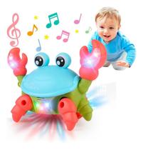 Brinquedo Caranguejo Fujão Musical Som Luz E Movimento