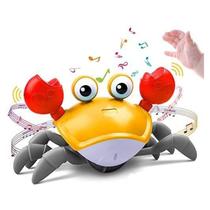 Brinquedo Caranguejo Fujão Sensor Indução Toca Música - Caranguejo para Bebês