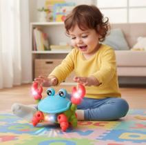 Brinquedo Caranguejo Siri Fujão Luz Som Movimento - MARCHETUTTI