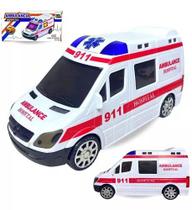 Brinquedo Carrinho Ambulância de Bombeiro Com Luzes E Som!